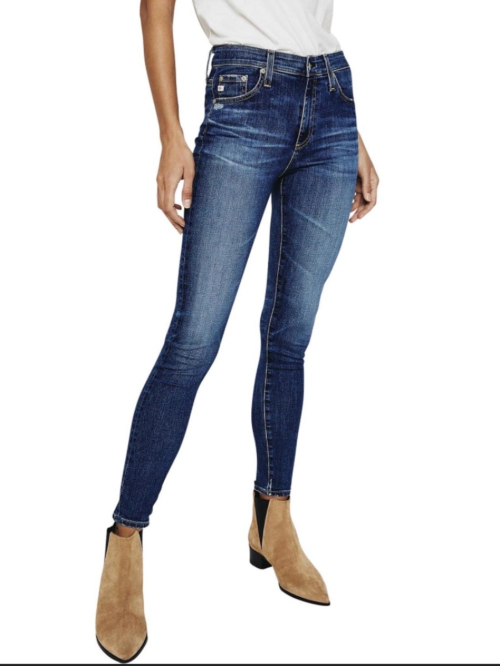 Adriano Goldschmied The Farrah Skinny Ankle High Rise Jeans Size 29
